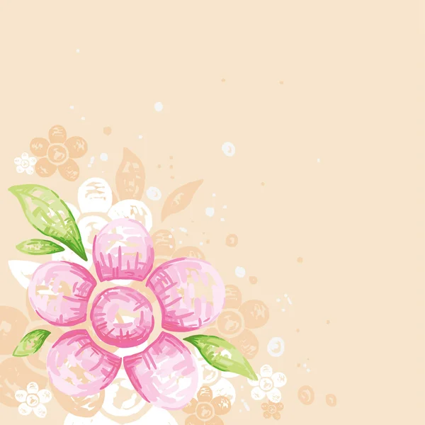 Ροζ λουλούδι — Διανυσματικό Αρχείο