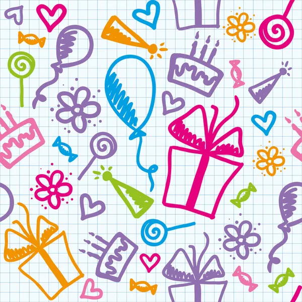 Birthday pattern Stock Illustration