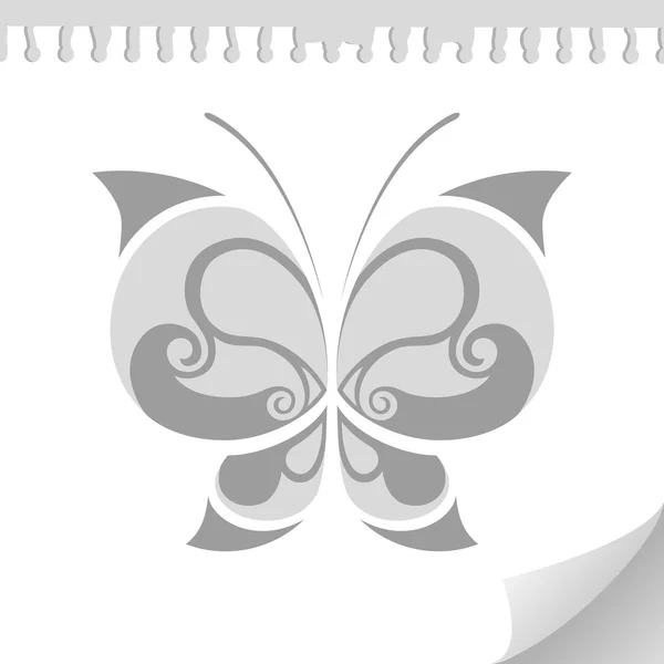 Tatuaje de mariposa — Archivo Imágenes Vectoriales