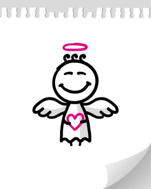 Cute angel clipart