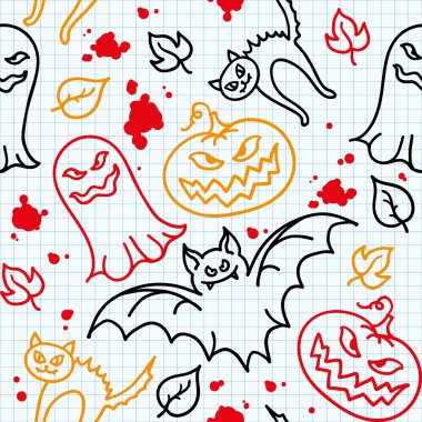 Halloween pattern clipart