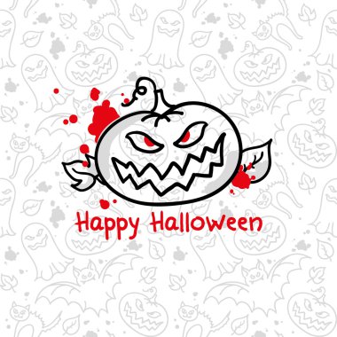 Halloween card clipart