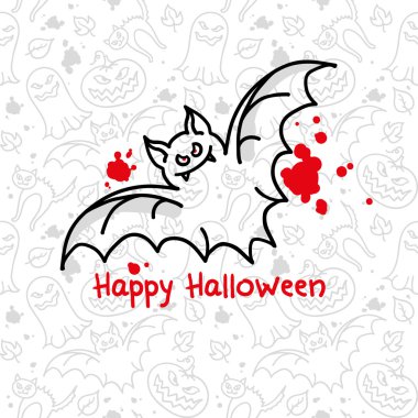 Halloween card clipart