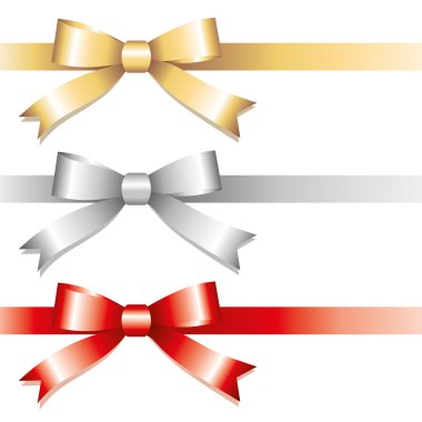 Three bows clipart