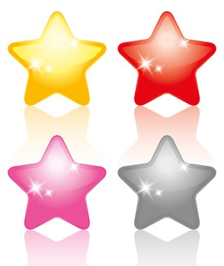 Set of stars clipart