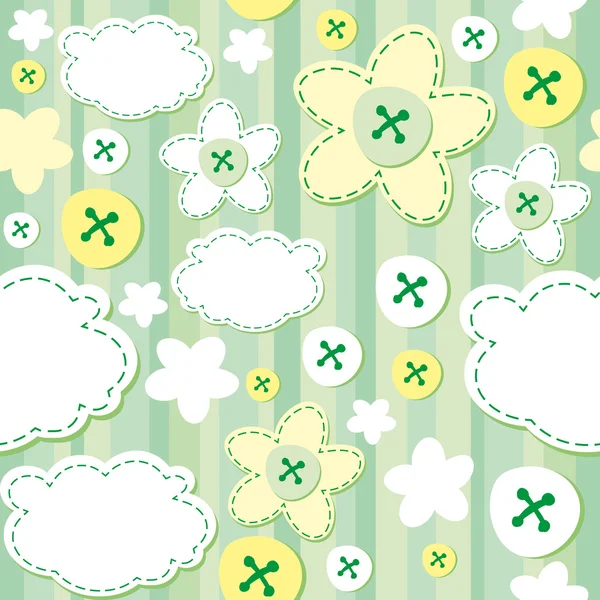 Groen naadloos patroon — Stockvector