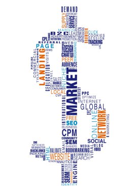 Market and Web Word Cloud 1 clipart