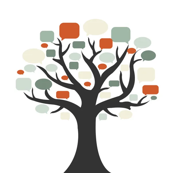 Говорящее дерево — стоковый вектор