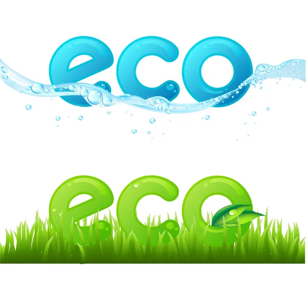 Set eco — Vettoriale Stock