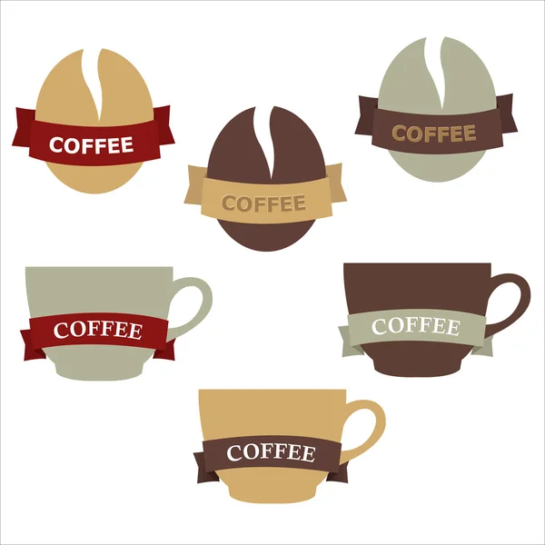 Éléments de café pour la conception — Image vectorielle