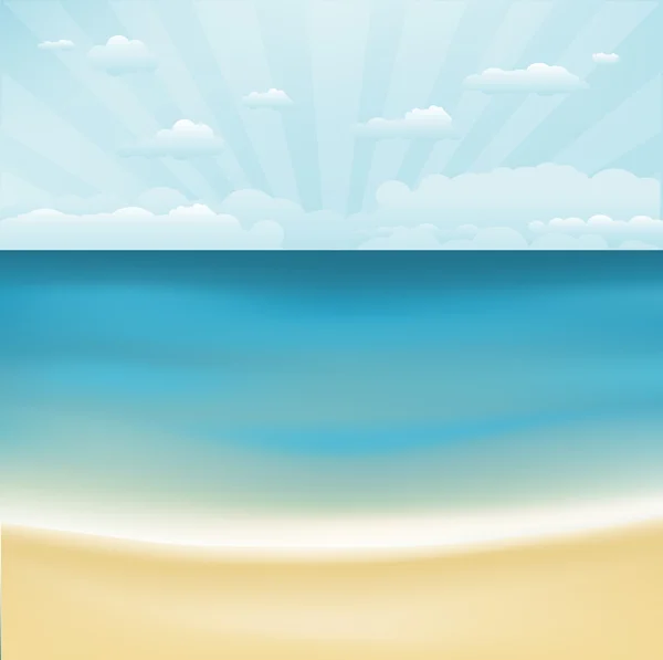 Nádherná pláž — Stockový vektor