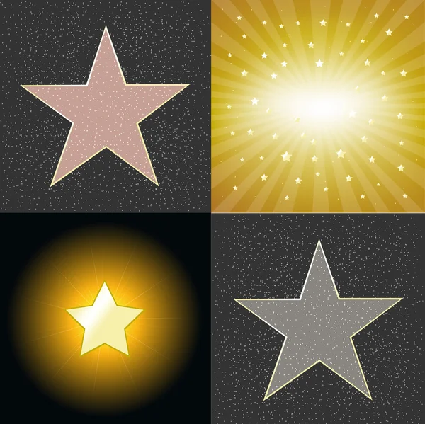 不同的恒星 — 图库矢量图片