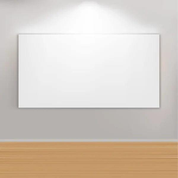 Empty Paintings Frame On Wall — Stock Vector