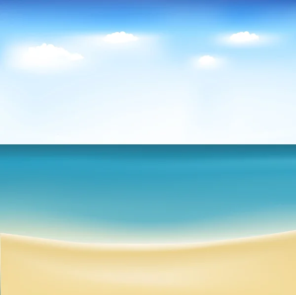 Océan et ciel — Image vectorielle