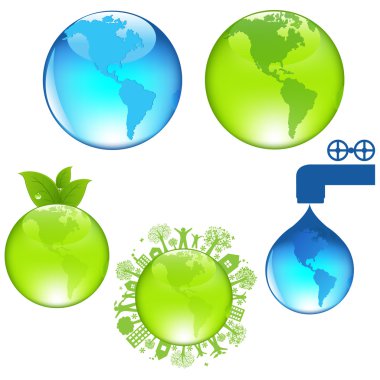 Set Of Globe clipart