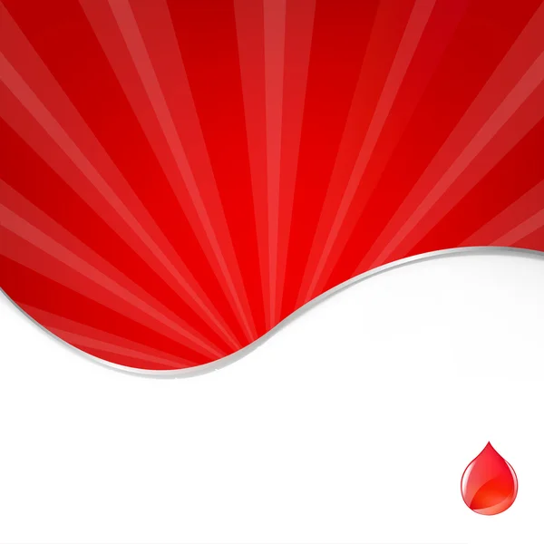 Medizinischer Hintergrund mit Blutstropfen — Stockvektor