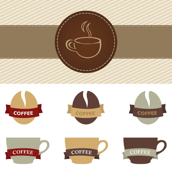 Kaffee-Set — Stockvektor