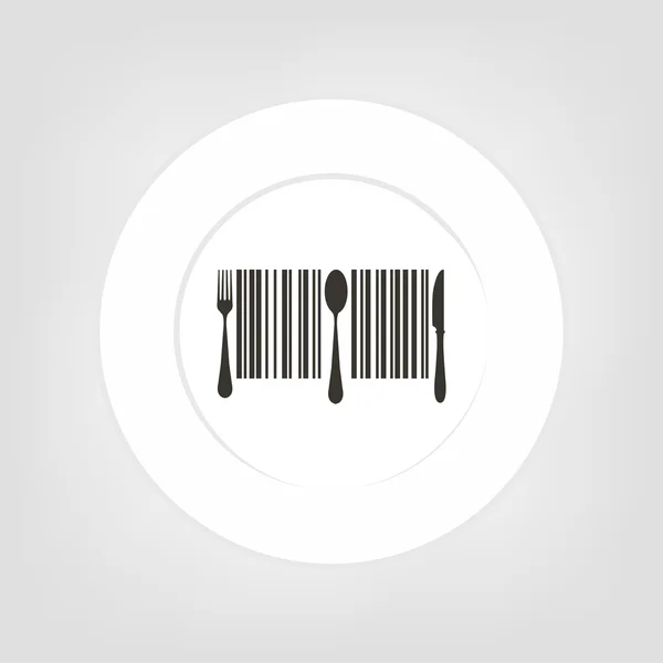 Płyta ikona o skoku kod — Wektor stockowy