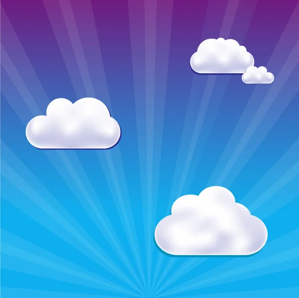 Cloud And Sky — Stock Vector