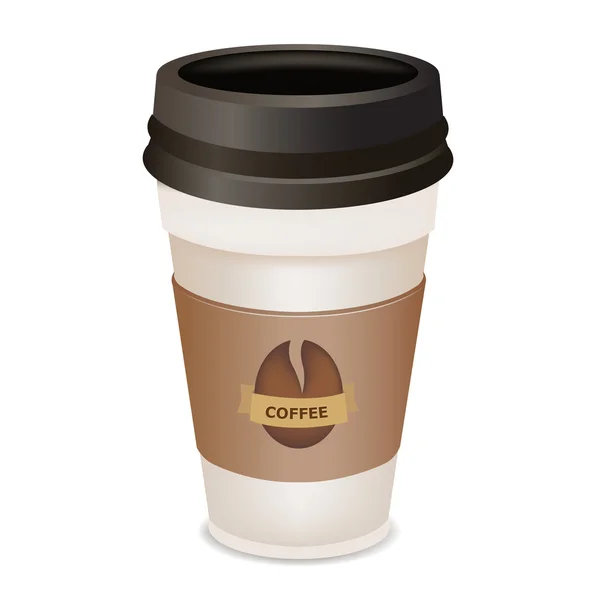 Tasse à café en plastique — Image vectorielle