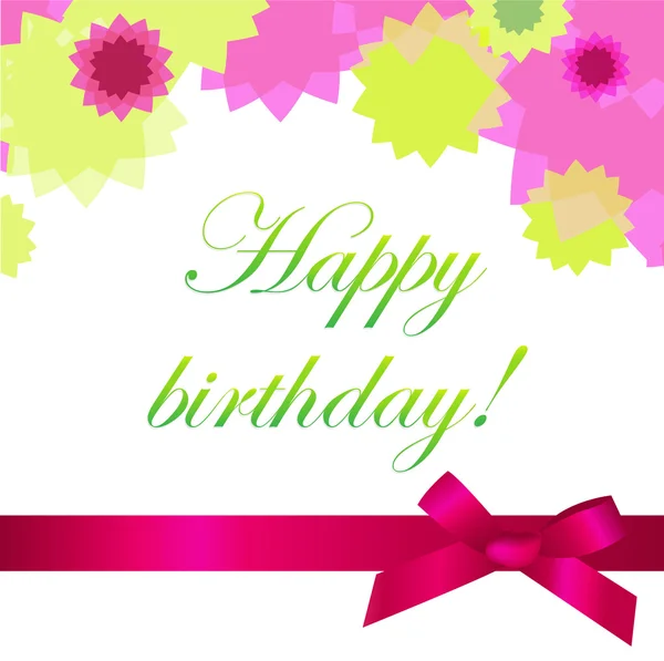 Happy Birthday Card — Stock Vector