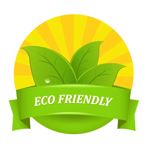 Eco barátságos ikon — Stock Vector