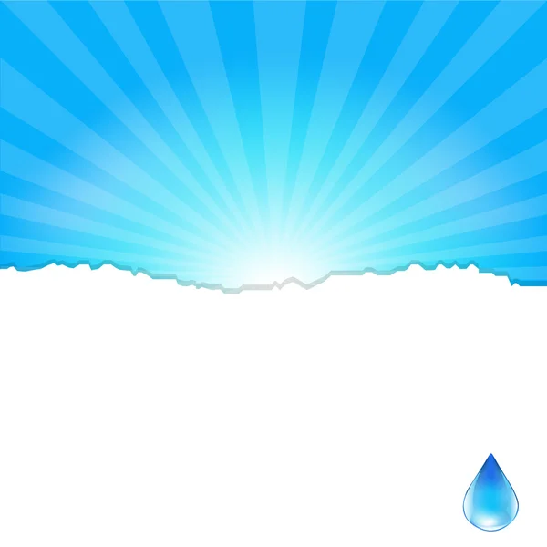 Contexte avec goutte d'eau — Image vectorielle