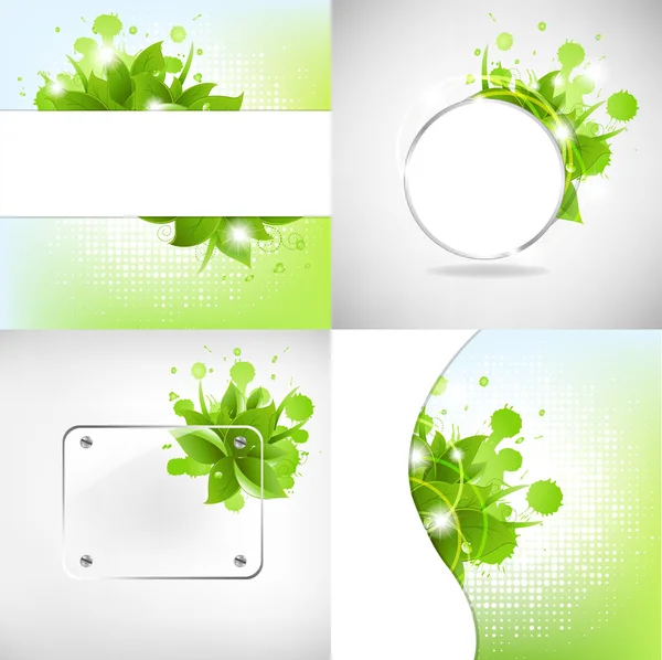 Abstract Backgrounds With Blots — Stock Vector