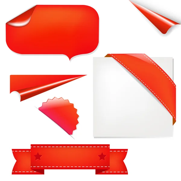 Set rouge — Image vectorielle