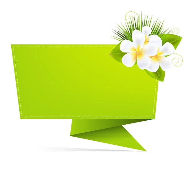 素馨花生态折纸纸 — 图库矢量图片