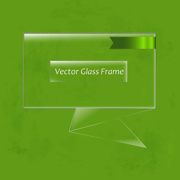 Cadre en verre — Image vectorielle