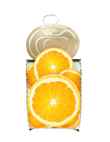 Fresh orange in cross-section — Stock Photo, Image