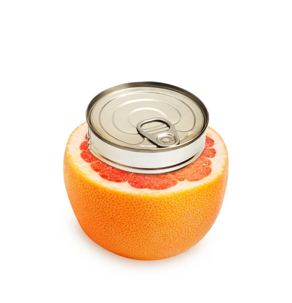 stock image Fresh grapefruit isolated