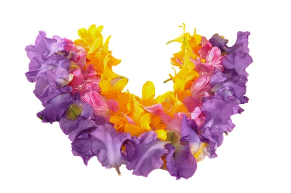 Wreath from petals — Stock Photo, Image
