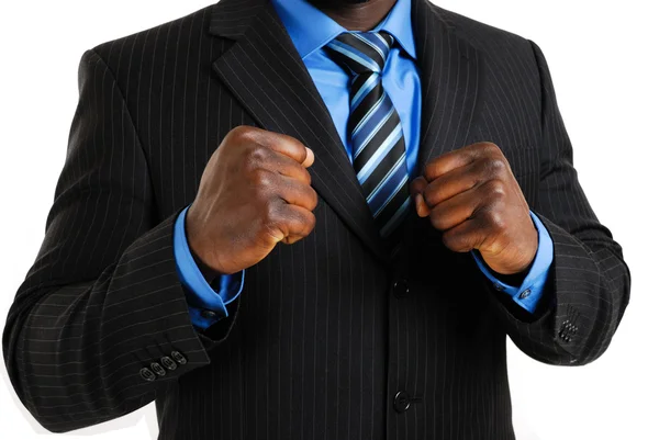 Business man posing with his fist — Stock Photo, Image