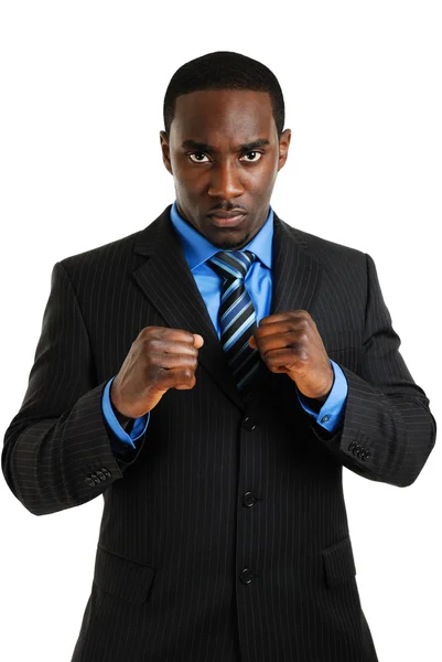 Business man posing with his fist — Stock Photo, Image