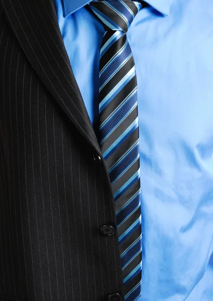 Geschäftsmann mit halbem Anzug — Stockfoto