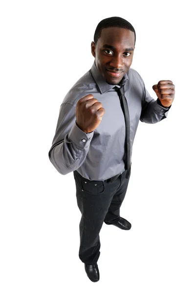 Business man with his hands up — Stock Photo, Image