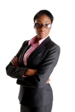 Confident business woman clipart