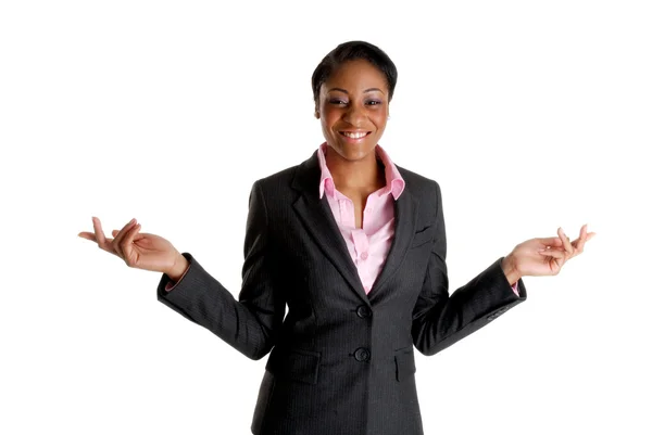 幸せと興奮のビジネスの女性 — ストック写真