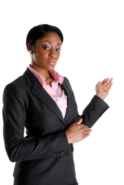 プレゼンテーションを実行するビジネスの女性 — ストック写真