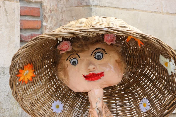 Scarecrow contest of all forms in France — Stock Photo, Image