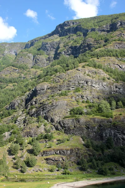 Bergssidan i Norge under våren — Stockfoto