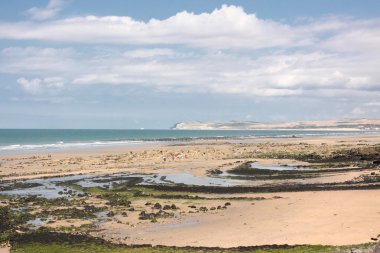 Landscape of the Opal Coast in France clipart