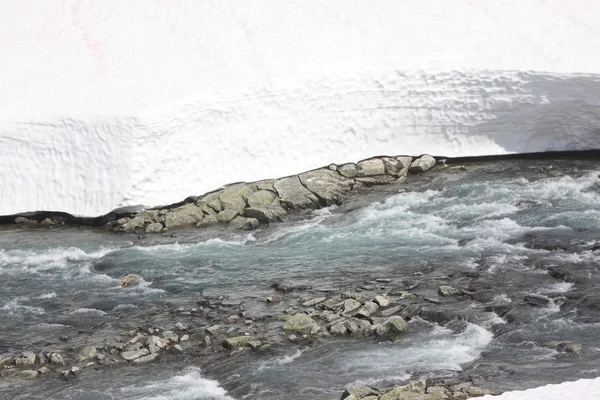 Arroyos salvajes y cascadas de Noruega en verano — Foto de Stock