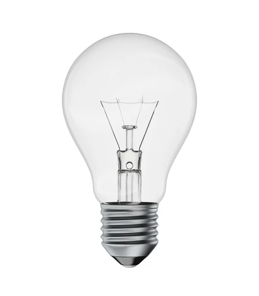 Ідеальна лампочка ізольована на білому тлі Стокове Фото