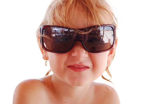 Menina de óculos — Fotografia de Stock