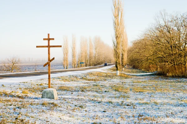 stock image Road in winter