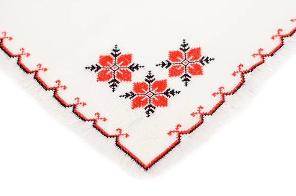 Embroidered serviette — Stock Photo, Image