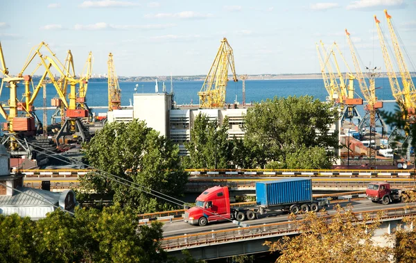 Morskiego portu w Odessie — Zdjęcie stockowe